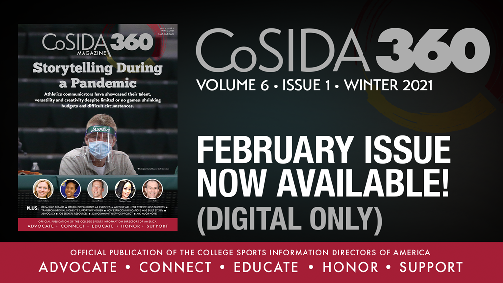 CoSIDA 360 Winter 2021: Perspectives From Outside The Profession – Dream Big Dreams